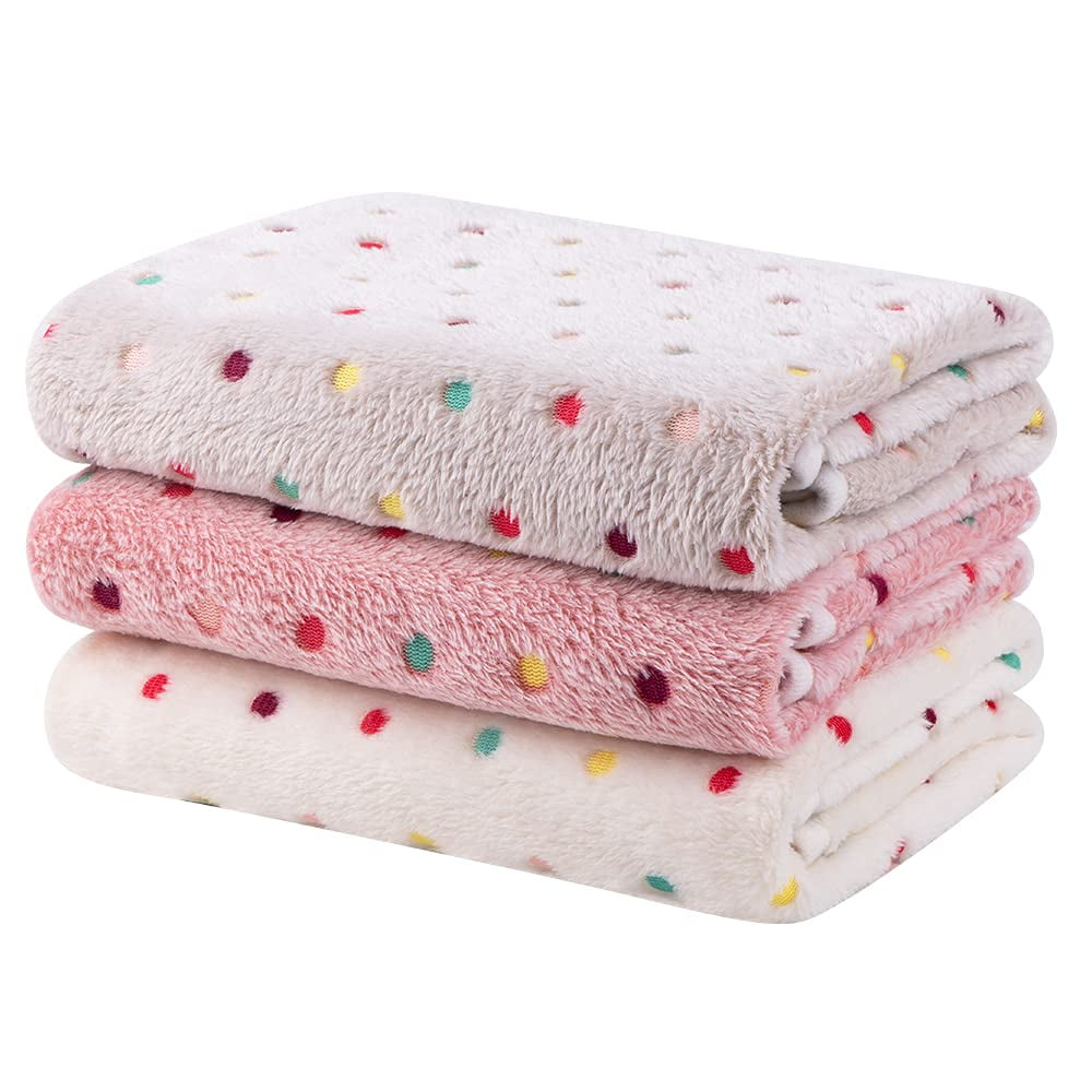 Dono 1 Pack 3 Dog Blankets Soft Fluffy Fleece Pet Blanket Warm Sleep Mat Paw Print Design Puppy Kitten Throw Blanket Doggy Mat Blanket for Dogs Walmart