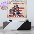 thumbnail image 4 of Democratic Cavalier King Charles Spaniel Making Woof Count Election 2024 Tapestry Dog Lover Gifts Wall Hanging Backdrop Home Decor - 01001, 4 of 5