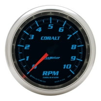 AUTO METER 6297 3-3/8IN TACH, 10,000 RPM, IN-DASH, COBALT