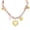 Gold-A, variant on Stainless Steel Gold Heart Sun Charm Scarf Necklace for Women, Birthday Gift