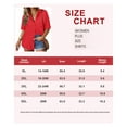 thumbnail image 3 of TIYOMI Plus Size American Flag Tops For Women Short Sleeve Red Collared Blouses Button Down Red Shirts V Neck Shirts Summer Casual Tops XL 14W 16W, 3 of 3