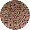thumbnail image 1 of Ahgly Company Indoor Round Mid-Century Modern Light Copper Gold Oriental Area Rugs, 5' Round, 1 of 6