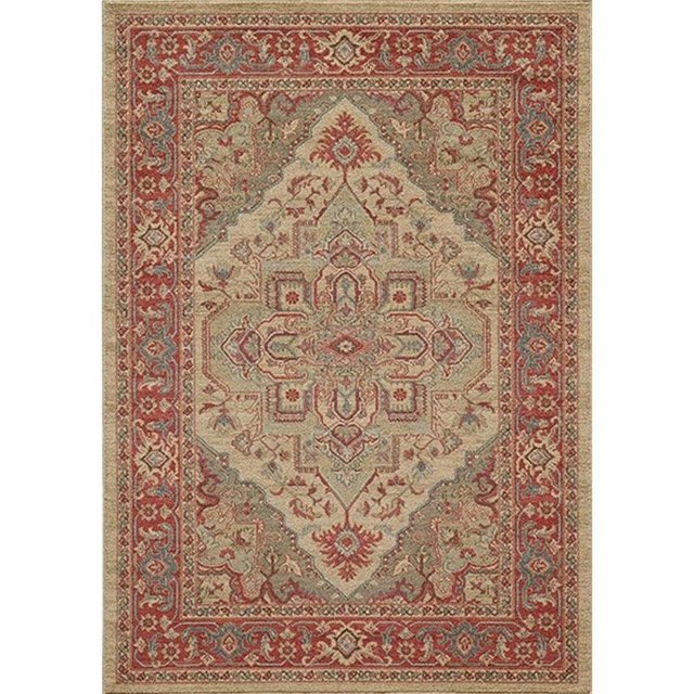 Momeni Ghazni 2'3" X 7'6" Traditional Runner Rug in Beige
