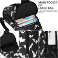 thumbnail image 4 of Sling Backpack,Halloween Bat Pattern Crossbody Bag with Water Bottle Holder,Waterproof Sling Bag for Men/Women with Chest Phone Holder for Hiking,Travel, 4 of 6