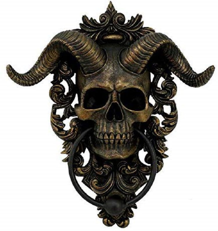 Heavy Metal 3D Skull Door Knocker Skull Towel Holder Crimson Gate NEW HD 