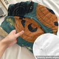 thumbnail image 4 of Cal.King Size Fitted Sheet Set - Halloween 3 Piece Bedding Sets 16" Deep Pocket Fitted Sheet with 2 Pillowcases, Orange Scary Pumpkin Ghosts Birds Snake Cats Brushed Microfiber Hotel Bed Sheets, 4 of 9