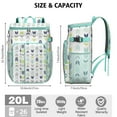 thumbnail image 4 of Rustic Home Decor Insulated Cooler Backpack - 20L Soft Cooler Bag, Artistic Design for Picnic, 4 of 5