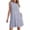 Blue, variant on Summer Casual Sleeveless Crew Neck Striped Dress for Women with Loose Fit Breathable Knee-Length Dresses
