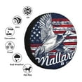 thumbnail image 4 of Easygdp Mallard Duck With American Flag Wheel Cover,Spare Tire Cover,4-17in Spare Tire Cover Universal Fit for Trailer, Car, Truck, SUV, Jeep-14 inch, 4 of 6
