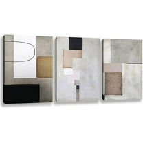 Abstract Wall Art Minimalistic Pictures Canvas Poster Prints Modern Wall Decor Artwork for Bedroom Living Room Bathroom Decoration Framed Ready to Hang 12”x16”x3pcs