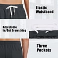 thumbnail image 6 of FEDTOSING Mens Waffle Shorts Summer Casual 7" Drawstring Elastic Waist Short with Pockets Beach Vocation, 6 of 7