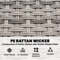 thumbnail image 4 of Outsunny Ensemble de Canapé et Table Basse de Patio 3 Pcs - Gris, 4 of 9