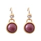 thumbnail image 2 of Pendientes de mujer Fiudx forma de gota piedra preciosa redonda color café, 2 of 5
