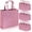 Pink, variant on PHOGARY 12 Pack Large Gift Bags with Handles, Stylish Party Bags for Birthday Bachelorette Wedding Party Favor Bridal Shower Wrap, Reusable Goodie Bags, Non-woven Fabric, Pink