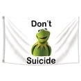 thumbnail image 1 of Tapestry Donts Suicides Kermits, diseño de bandera de anime, 90 x 150 cm, 1 of 1