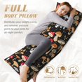 thumbnail image 4 of Bixox Various Mushrooms Print Body Pillow Cover with Zipper Closure, Cozy Fuzzy Fleece Body Pillow Case Cover 20 x 54 Inches,Long Body Pillow Pillowcase, 4 of 6