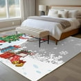 thumbnail image 4 of 5x7 Area Rugs for Living Room, Grey Snowman Christmas Non Slip Area Rugs for Kitchen Bedroom Entryway, Gifts Xmas Tree Winter Snowflake Washable Carpet Runner Rug Floor Mats for Bedroom Home Decor, 4 of 9