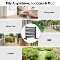 thumbnail image 6 of Tcbosik 2 Pack Wood Garden Fence, Freestanding Extendable Fencing, Trellis Fence for Home Yard Garden Indoor Outdoor, Black, 6 of 8