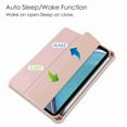 thumbnail image 5 of Dteck Case for iPad Mini 6 2021 8.3 inch With Pencil Holder Hard PC Shockproof Tri-fold Hybrid Slim Clear Transparent Back Shell for iPad Mini 6th Gen 8.3 Inch - Rosegold, 5 of 7