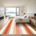 thumbnail image 3 of ODIKA 5'x7' Machine Washable Non-Slip Area Rug, Geometric Rust High Traffic Rug with Pad, Orange, 1051432, 3 of 8