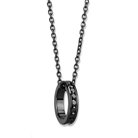 

Beautops 3W1144 - IP Light Black (IP ) Brass Chain Pendant with Top Grade Crystal in Light Gray - 18