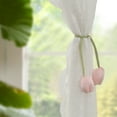 thumbnail image 7 of Viflosae Curtain Tie Backs Tulips Hook Curtain Drawstrings Pretty And Useful Curtain Ties Floral Fresh Sweet Decorations Curtain Holders for Wall Home Decorations for Living Room, 7 of 7
