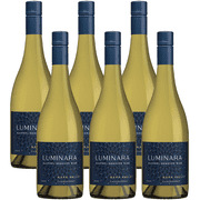 Luminara Alcohol-Removed Chardonnay – Premium Non-Alcoholic White Wine from Napa Valley – 750ml Bottle - 6 Pack