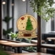thumbnail image 4 of Adornos navideños, regalos navideños, adornos de madera con tarjetas de historia, adornos de elefantes de la amistad de Papá Noel, un lazo especial de amistad, regalo para un amigo, adornos de madera, 4 of 6