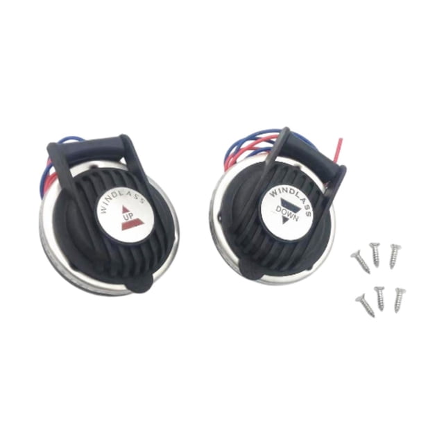 2 piezas de interruptor de pie de marino para barco, interruptor de cabrestante de ancla de barco, interruptor de dirección única de alto