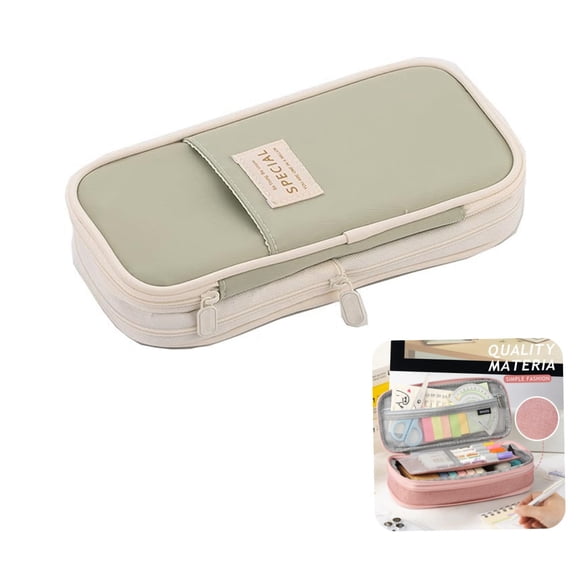 Large Storage Pencil Case Pen Bag with Zipper Big Capacity Pouch Organizer for Office Travel Holder Box