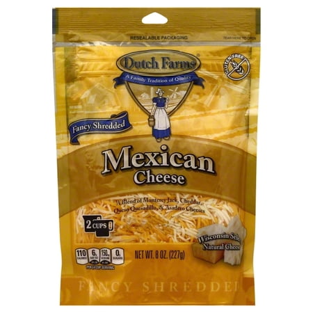 Dutch Farms Fancy Shredded Mexican Blend Cheese, 8 Oz.