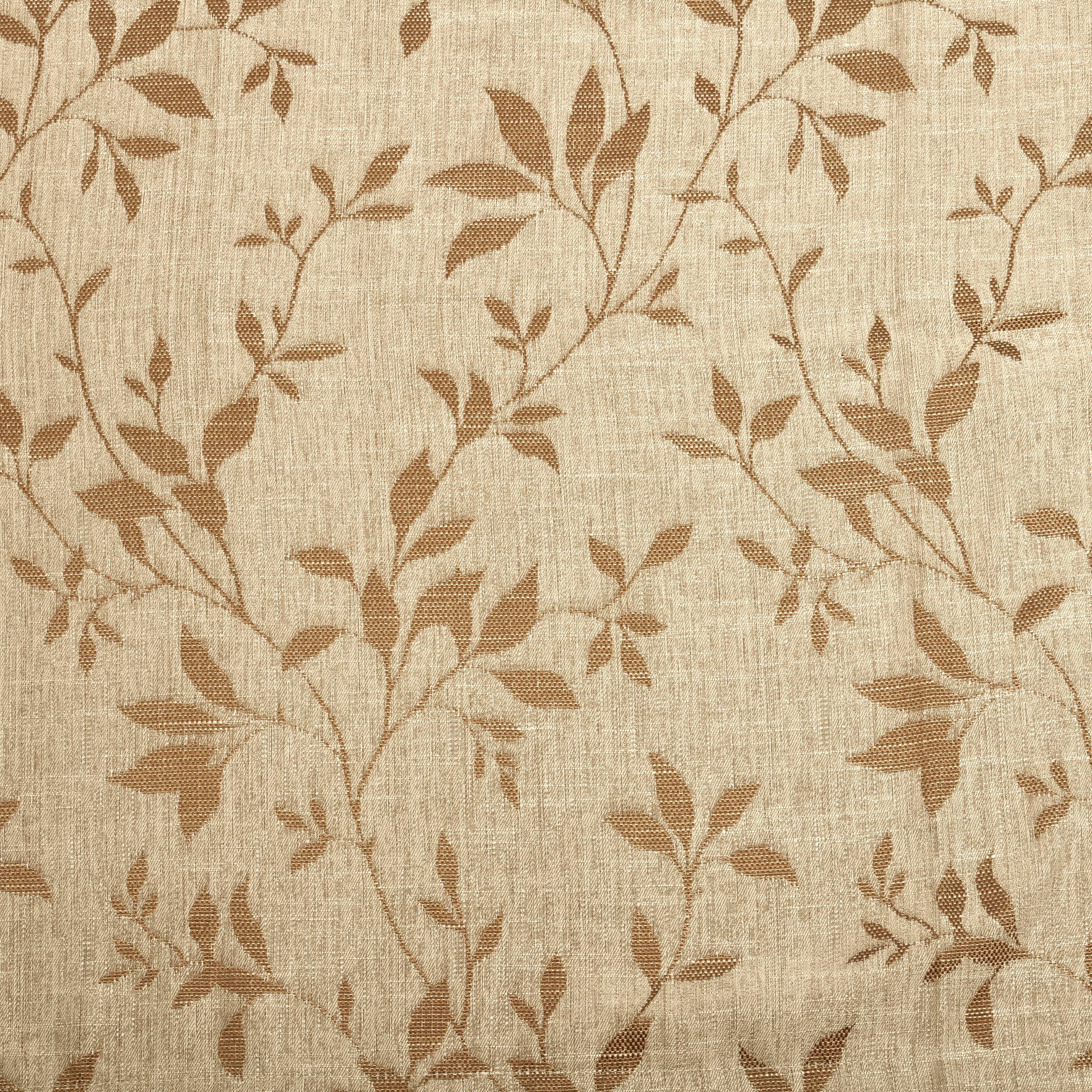 Superior Ghera Jacquard Semi Sheer Curtains, 52" x 84", (2 Panels), Chocolate/Ivory