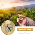 thumbnail image 4 of Classic Brass Waterproof Camping Compass Pocket Style 2pcs, 4 of 9