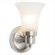thumbnail image 1 of Aplique de Pared Tradicional de 1 Luz Regulable para Interiores con Vidrio Esmerilado para Baño, Dormitorio y Pasillo., 1 of 5