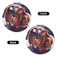 thumbnail image 2 of Lsque The Binding of Isaac Pattern Cosmetic Mirror 2.6 Inch Round Handheld Travel Pocket Makeup Mirror, 2 of 8