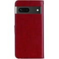 thumbnail image 5 of for Google Pixel 7 Case with Credit Card Holder, Glitter Bling Diamond PU Leather Wallet Phone Case Flip Folio Book Cover for Google Pixel 7 Owl Red, 5 of 16