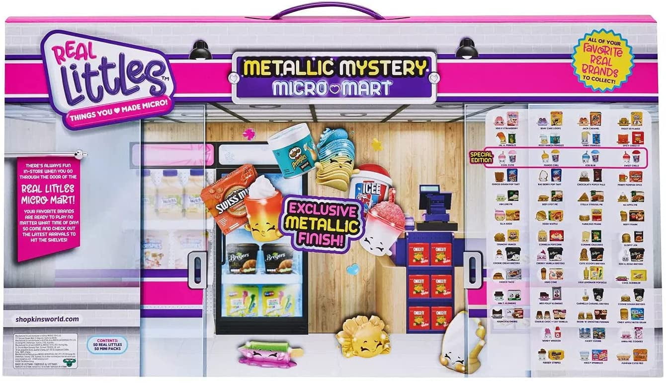 Shopkins Metallic Mystery Micro Mart, 100 Pieces (50 and 50 Mini ...
