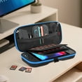 thumbnail image 5 of TSV Carrying Case Fit for Nintendo Switch 2 (2025), Portable Hard Shell Pouch Carry Cover Fit for Nintendo Switch 2 Accessories Holds 24 Game Card Slots, Blue Zipper, 5 of 7
