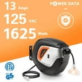 thumbnail image 3 of Giraffe Tools Retractable Extension Power Cord Reel, 14AWG-50ft SJT, Swivel Bracket, Wall/Ceiling Mount for Garage with Lighted Triple Tap, 3 of 10