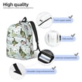 thumbnail image 3 of Disketp Mallard Ducks Wild Birds print Canvas Backpack Lightweight Travel Daypack Student Rucksack Laptop Backpack-Small, 3 of 5
