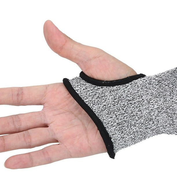 Mangas de Protección para Brazos Protectores para Brazos Nailon Hppe Gris Resistente a los Cortes Manga Protectora para Brazo Guante Protector de Muñeca para Caza ANGGREK Otros