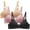 Black,Khaki,Pink, variant on TMOYZQ 3 Pack Women's Comfort Wireless Bras Full-Coverage Seamless Lightly Lined T-Shirt Bra No Underwire Support Bralette Soft Stretch Convertible Everyday Bra