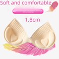 thumbnail image 4 of Almohadilla para el pecho de látex biónico fino con cierre para traje de baño deportivo, molde envolvente para el pecho, inserto de junta push up, almohadilla para ropa interior de una pieza, 4 of 4