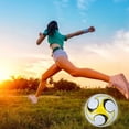 thumbnail image 3 of Advancent Fútbol cosido a máquina para escuela secundaria, equipo para adultos y niños, pelota de competición, patio de recreo, pelotas de Deportes y aire libre Amarillo, 3 of 6