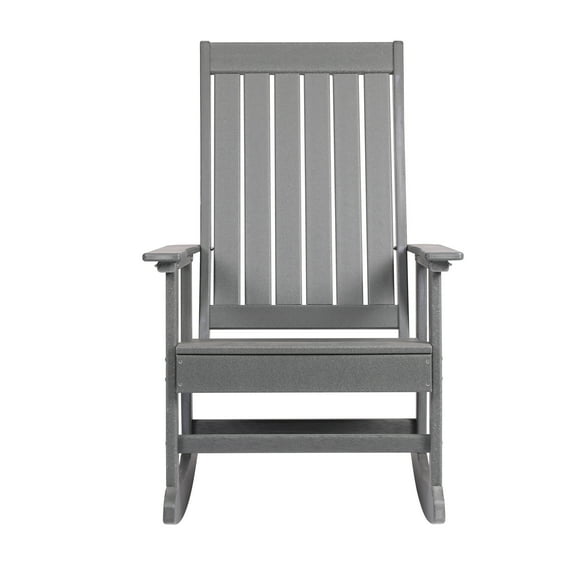Ez-Care Tek-Wood Adirondack Rocker - Slate Grey