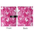 thumbnail image 2 of Leather Notebook with Pen Holder Writing Notepad Includes 100 Pages Lined Journal Pink Tie-dye with Butterflies, 2 of 6