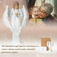 thumbnail image 3 of Healing Angel Gift for Women, Hand-Painted Guardian Angel Figurine, Mother's Day Gift for Mom, Praying Sympathy Memorial & Home Decor, 3 of 9
