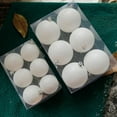 thumbnail image 3 of 6PCS White Ornaments Balls for Christmas Tree Shatterproof Decorations, Snowballs, 3 of 5