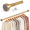 Golden-17-39IN 2PACK, variant on 2 Pack Closet Rod No Drill Rods For Hanging Clothes 17-54in