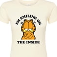 thumbnail image 3 of Garfield - I'm Smiling On The Inside - Juniors Fitted Graphic T-Shirt, 3 of 5